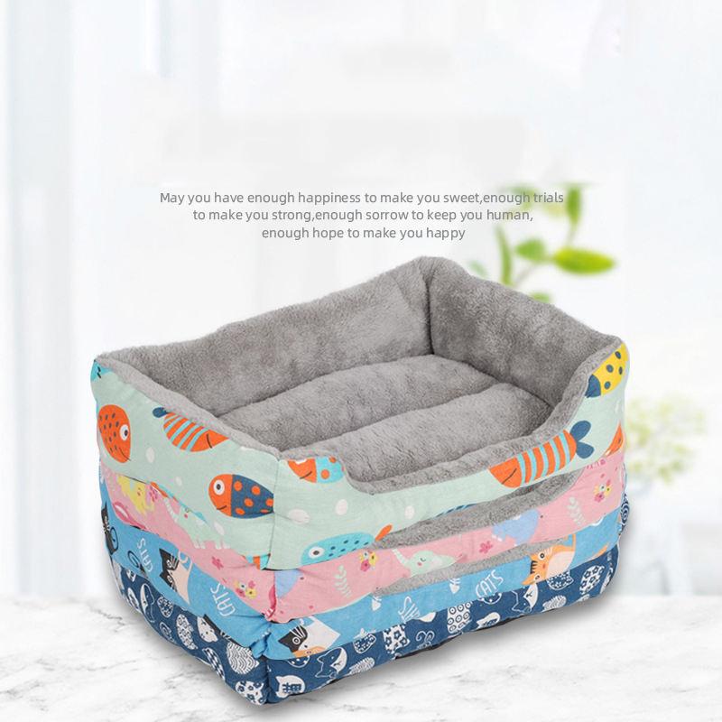 China Wholesale Comfortable Warm Soft Pp Cotton Cat Dog Bed