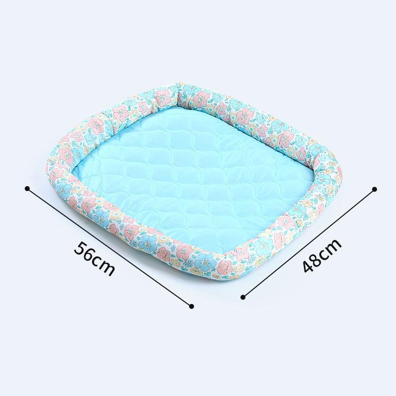 Cool And Breathable Flowers Summer Good Quality Soft Round Cat Pet Nest Bed