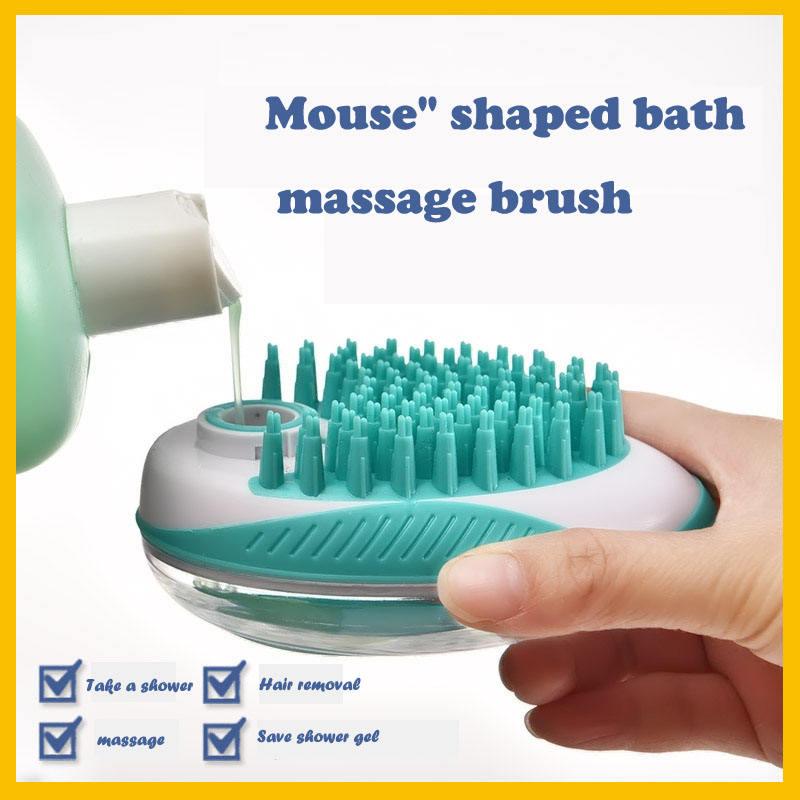 Pet Shampoo Hand Pet Massage Silicon Bath Grooming Dog Brush