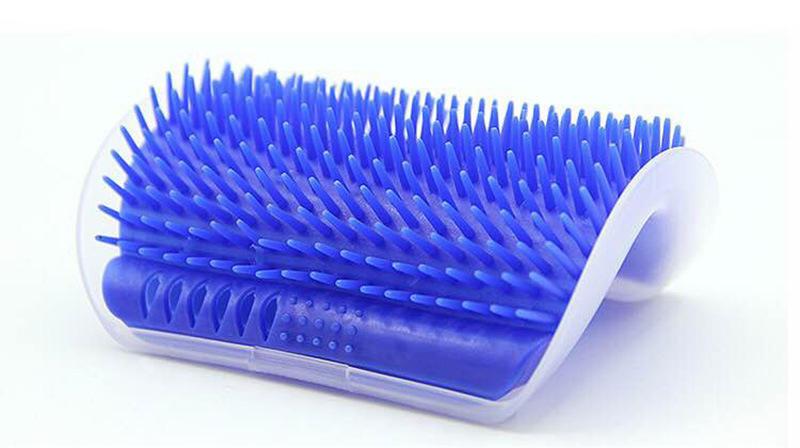 Wall Corner Groomers Soft Grooming Brush Massage Combs For Cat With Catnip Cat Self Groomer