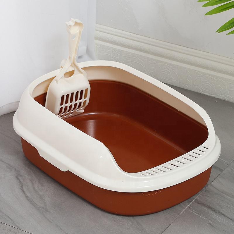 Wholesale Multicolor Plastic Classical Anti-crack Cat Toilet Cat Litter Box