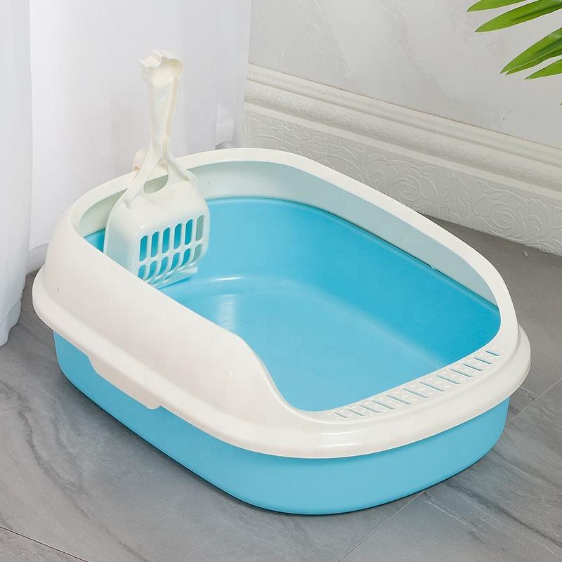 Wholesale Multicolor Plastic Classical Anti-crack Cat Toilet Cat Litter Box