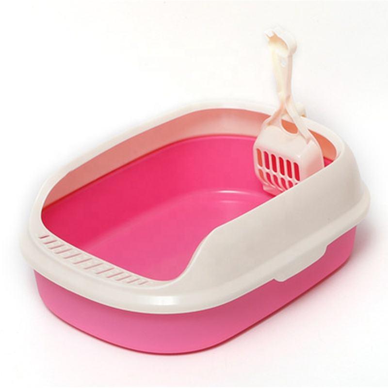 Wholesale Multicolor Plastic Classical Anti-crack Cat Toilet Cat Litter Box