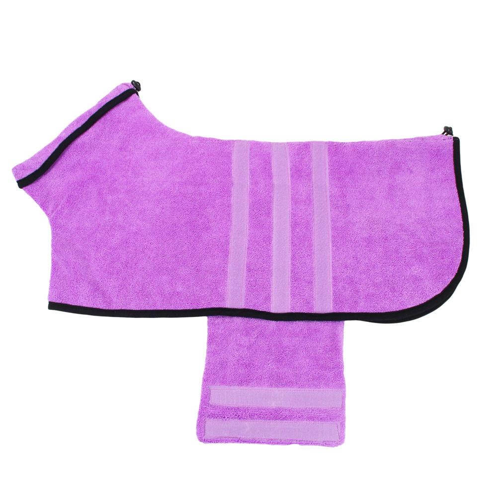 Soft Quick Drying Pet Bathrobe Super Absorbent Dual-use Pajamas Dog Clothes Pet Bath Towels