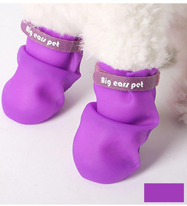 Dog Socks Anti-slip Dog Boots Rubber Outdoor Paw Protectors Waterproof Dog Socks Boots