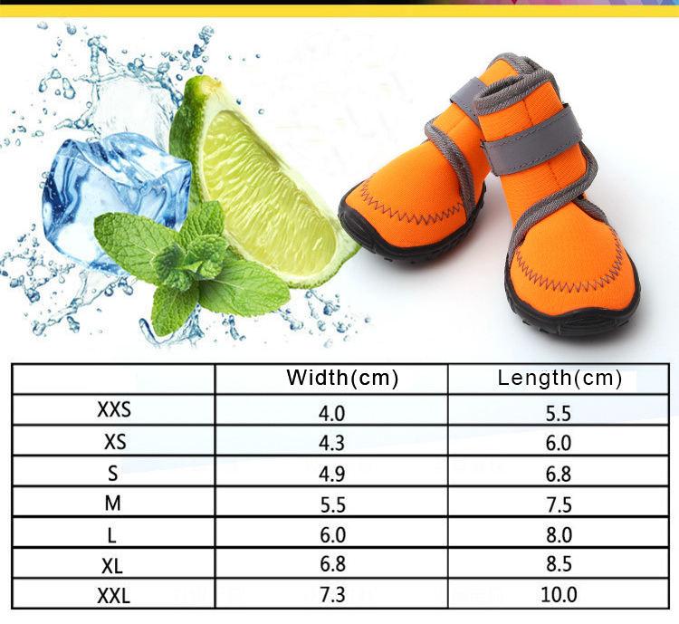 Candy Colors Waterproof Non Slip Cute Dog Shoes