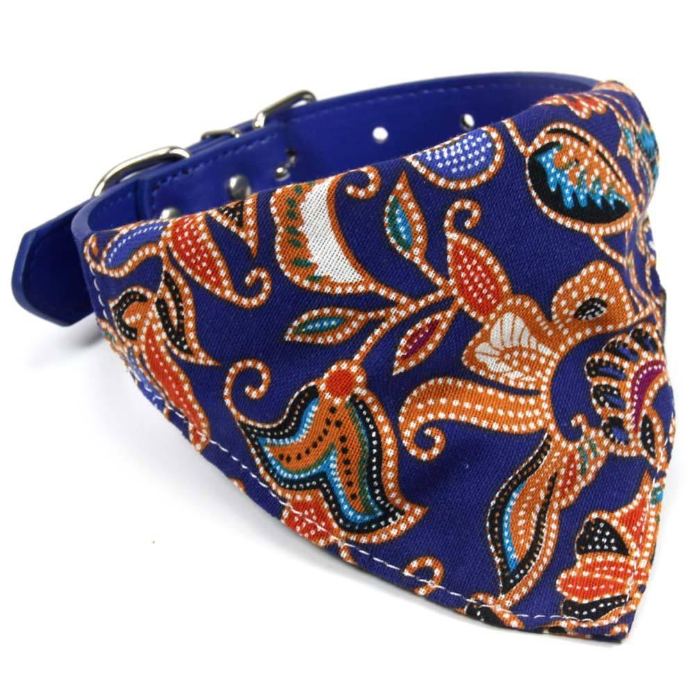 High Quality Cotton Pu Custom Printing Triangle Pet Dog Collar Bandana