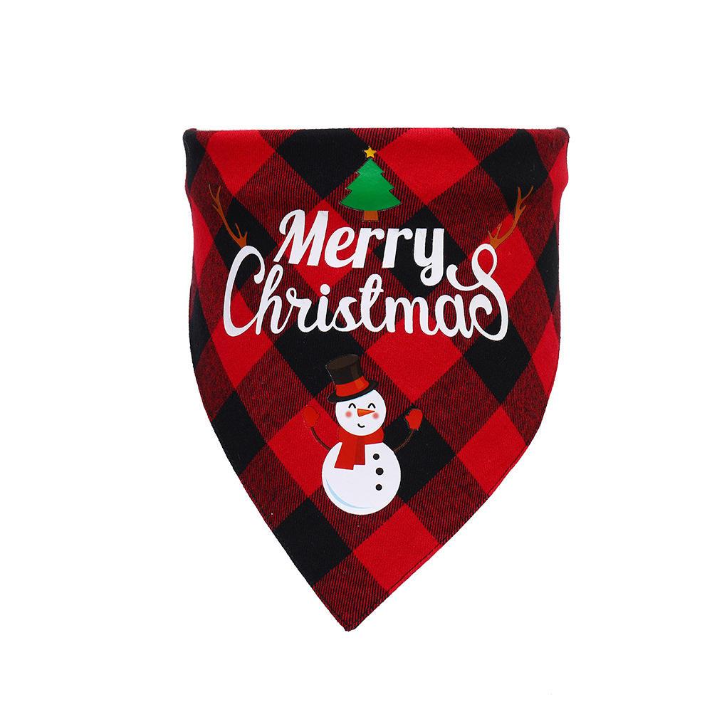 Manufacturers Bulk Stock Pet Triangle Scarf Dog Saliva Towel Christmas Dog Bandana For Costume Accessories Decoration