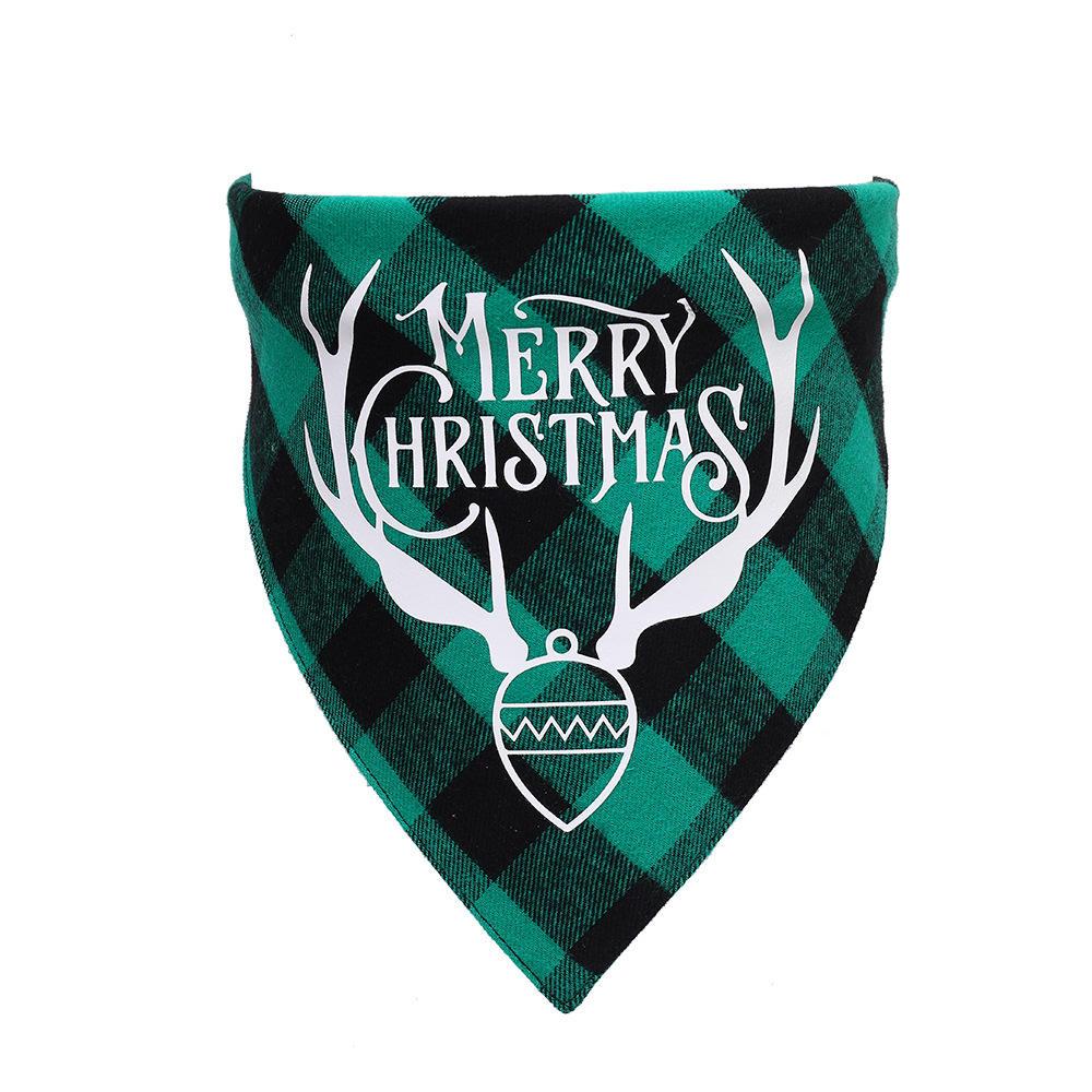 Manufacturers Bulk Stock Pet Triangle Scarf Dog Saliva Towel Christmas Dog Bandana For Costume Accessories Decoration