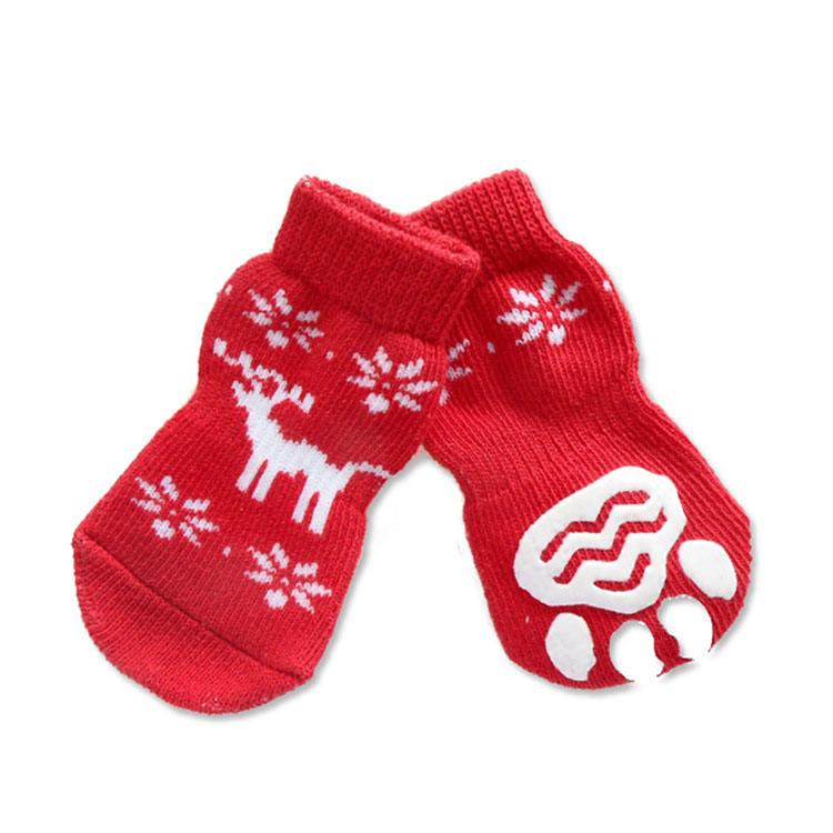 Pet Socks Cute Cartoon Halloween Christmas Dog Socks Non-slip Warm Cat Socks