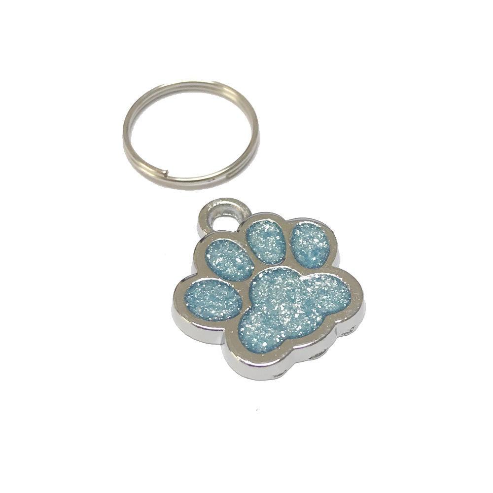 Paw Shape Blank Sublimation Fancy Silver Engraved Wholesale Pet Customized Dog Tags