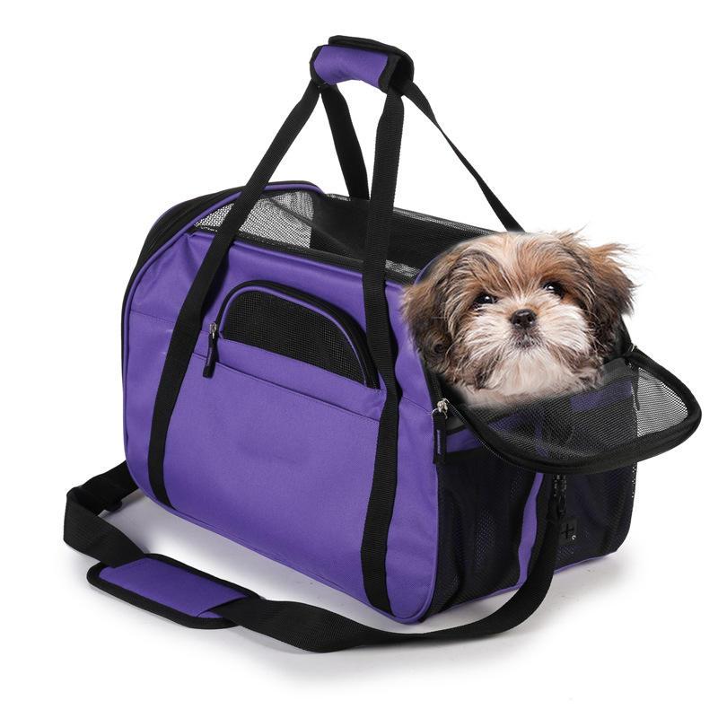 Factory Direct Sale Portable Diagonal Breathable Pet Bag Luxury Outdoor Pet Travel Bag