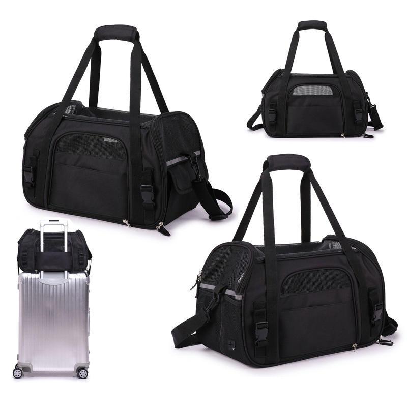 Factory Direct Sale Portable Diagonal Breathable Pet Bag Luxury Outdoor Pet Travel Bag