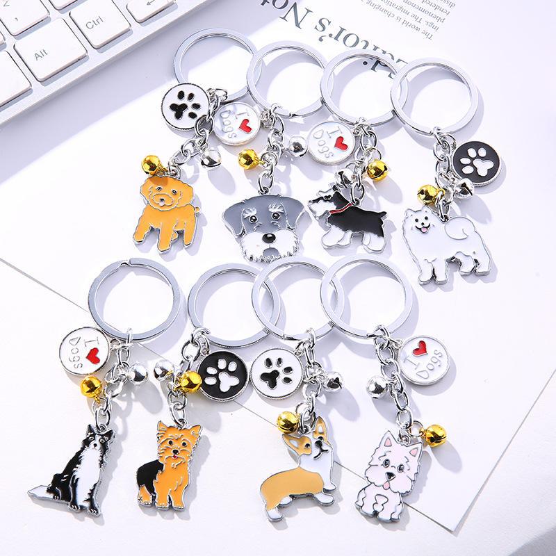 Factory Wholesale Key Chain Accessories Metal Pet Dog Accessory Creative Pendant