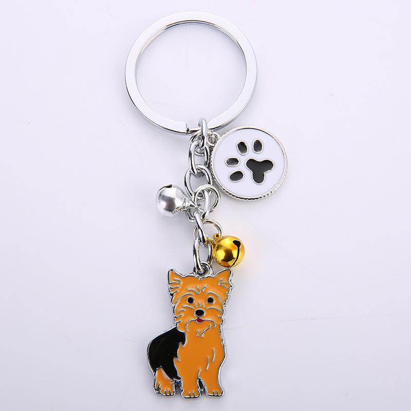 Factory Wholesale Key Chain Accessories Metal Pet Dog Accessory Creative Pendant