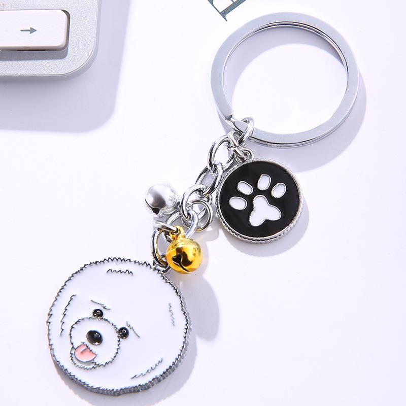 Factory Wholesale Key Chain Accessories Metal Pet Dog Accessory Creative Pendant