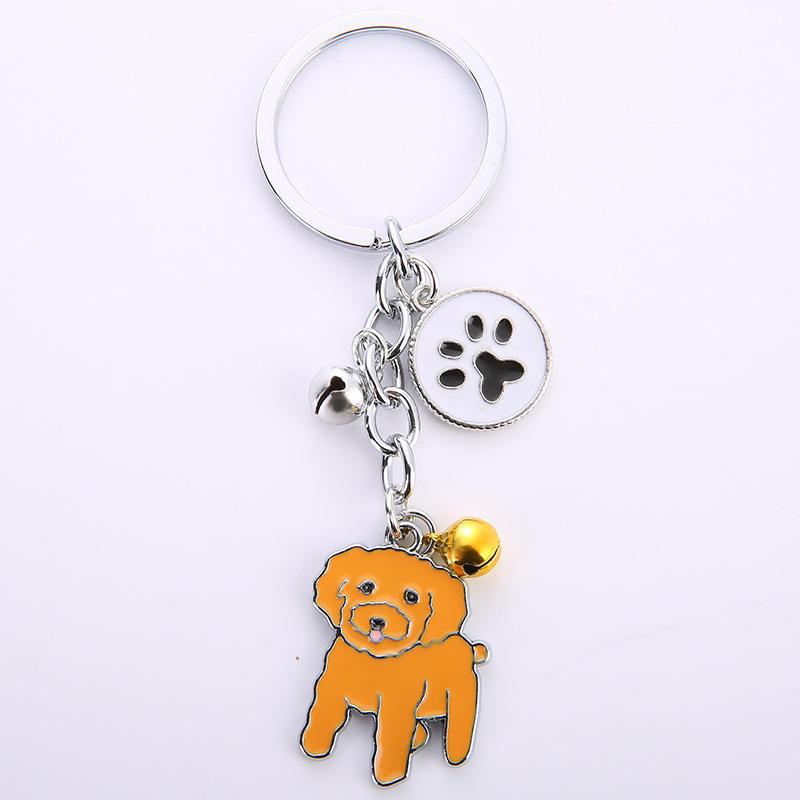 Factory Wholesale Key Chain Accessories Metal Pet Dog Accessory Creative Pendant