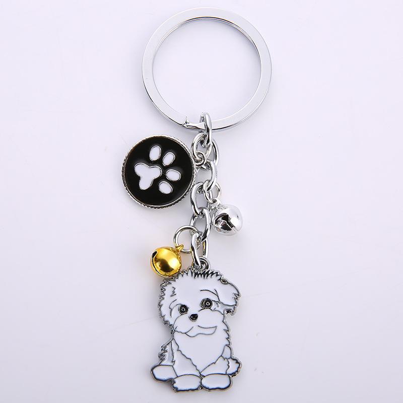 Factory Wholesale Key Chain Accessories Metal Pet Dog Accessory Creative Pendant