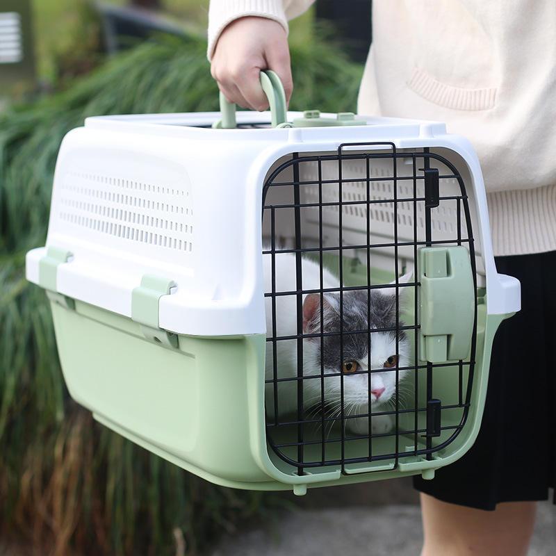 Air Box Portable Outing Pet Travel Consignment Box Big Space Portable Traveling Pp Pet Cages For Dogs