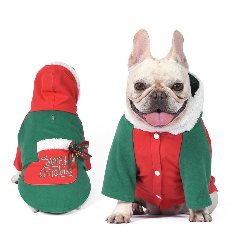 Christmas Fashion Wholesale Soft Winter Dog Clothes Dog Hoodie Pet Clothes