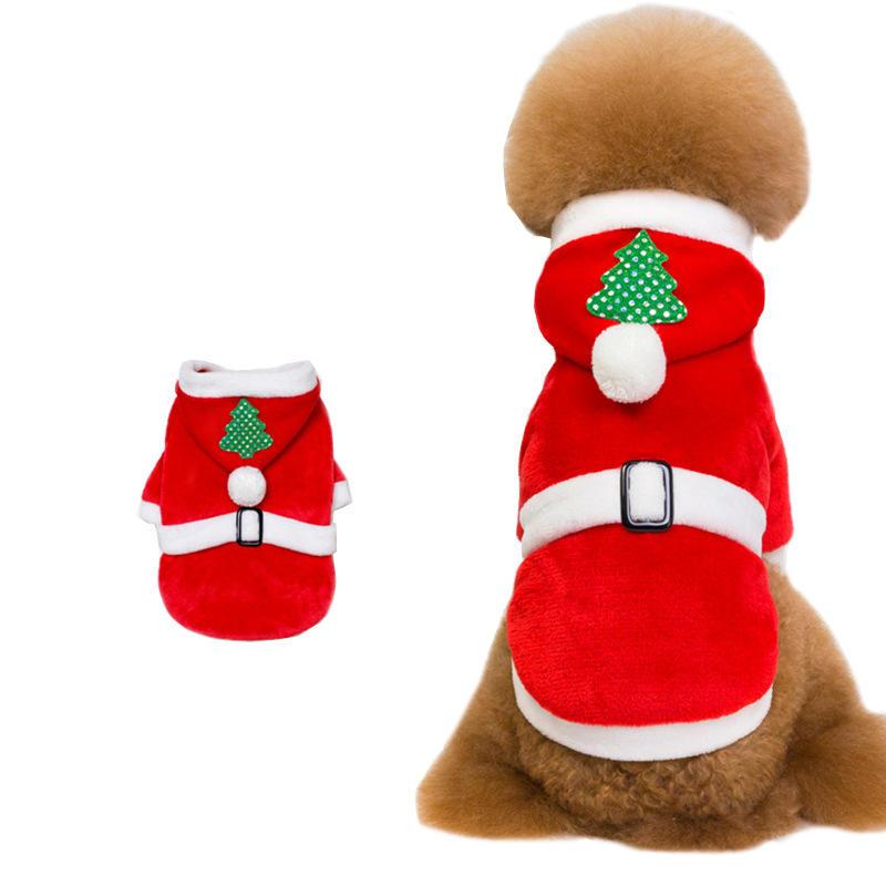 Wholesale New Year Holiday Warm Designers Dog Christmas Costume Clothes