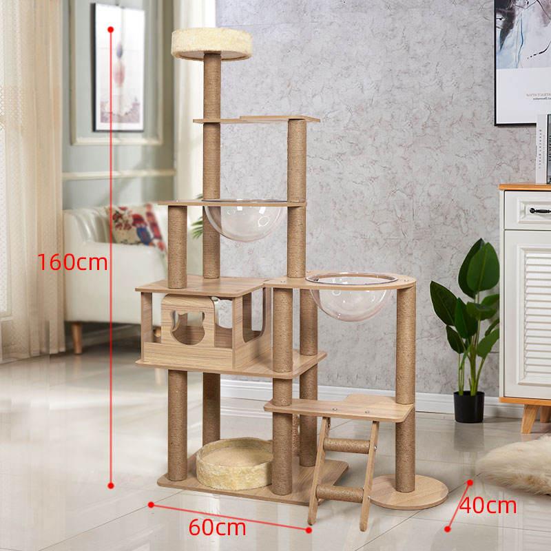 Interactive Toys Square Pillar Fashion Custom Design Cat Climbing Frame Deluxe Cat Tree House Scratcher