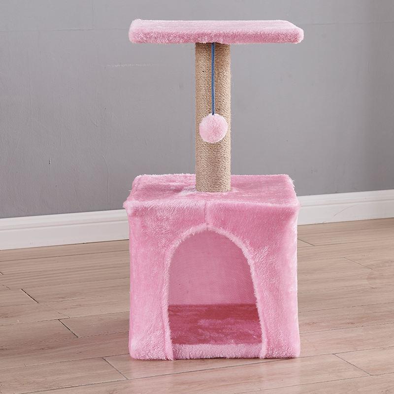 Cat Scratching Post Cats House Cat Tree With Swing Ball Strong Scratching Pillar Joyful For Pets