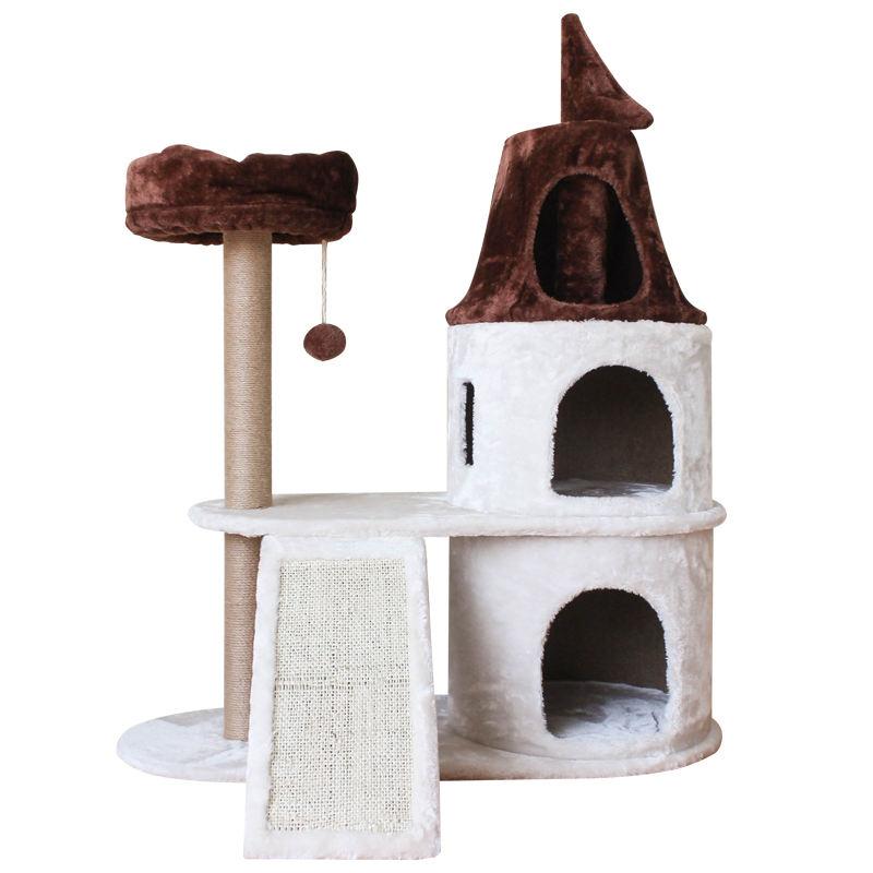 Manufacturer Wholesale Sisal Short Plush Stable Large Scratcher Tower Cat Tree