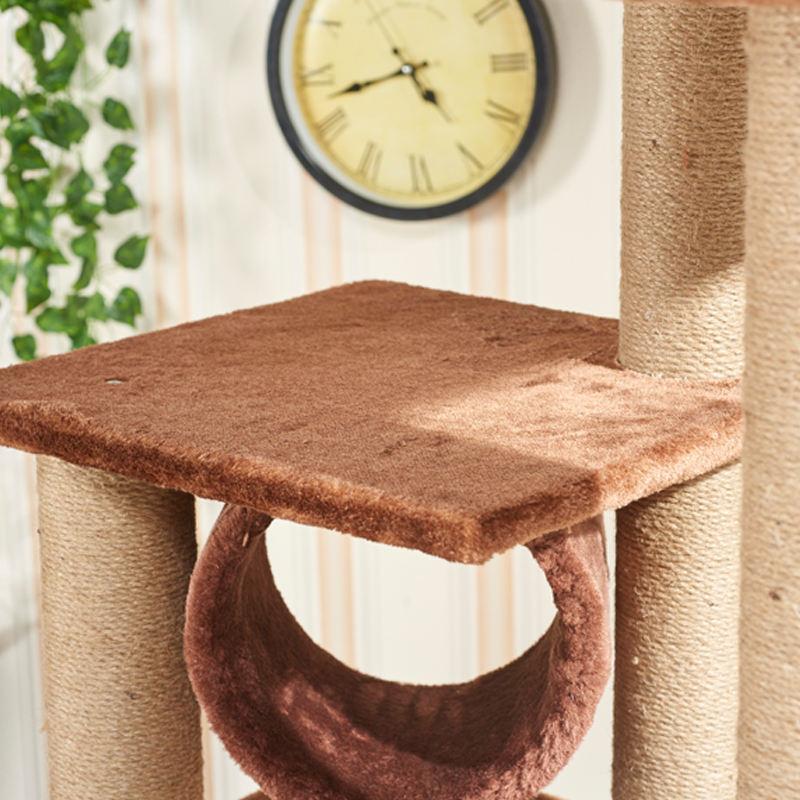 Modern Cat Ceiling Tree Tower Large Cat Apartment Tree Furniture Climbing Tree