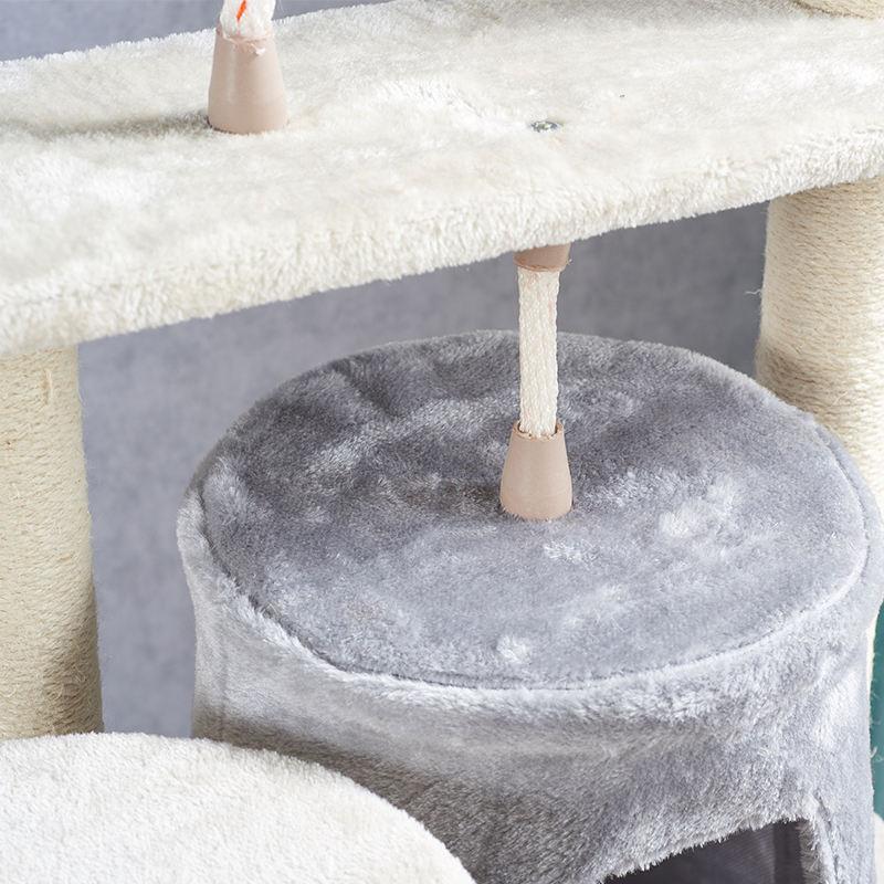 Multi-level Indoor Cat Furniture Condo Pet Cat Tree Tower With Scratching Post