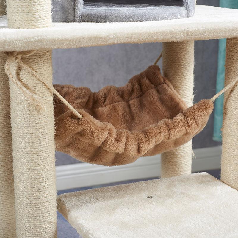 Multi-level Indoor Cat Furniture Condo Pet Cat Tree Tower With Scratching Post