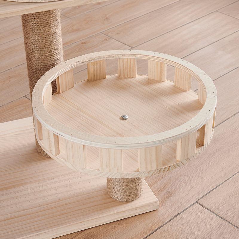 Amazon Hot Sale Custom Multi-level Cat Tree Scratch Pet Scratcher Wood Tower Furniture Tower Cat Tree Wooden Cat Tree