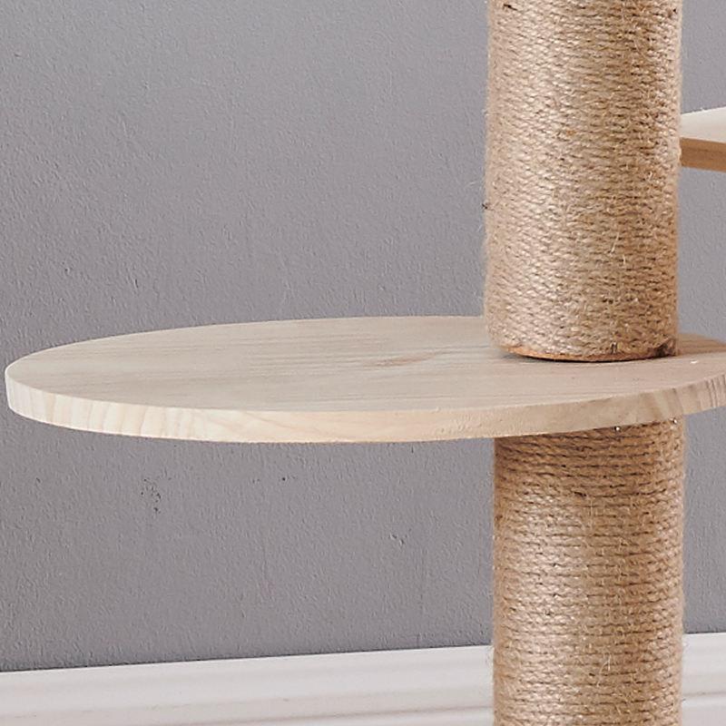 Amazon Hot Sale Custom Multi-level Cat Tree Scratch Pet Scratcher Wood Tower Furniture Tower Cat Tree Wooden Cat Tree