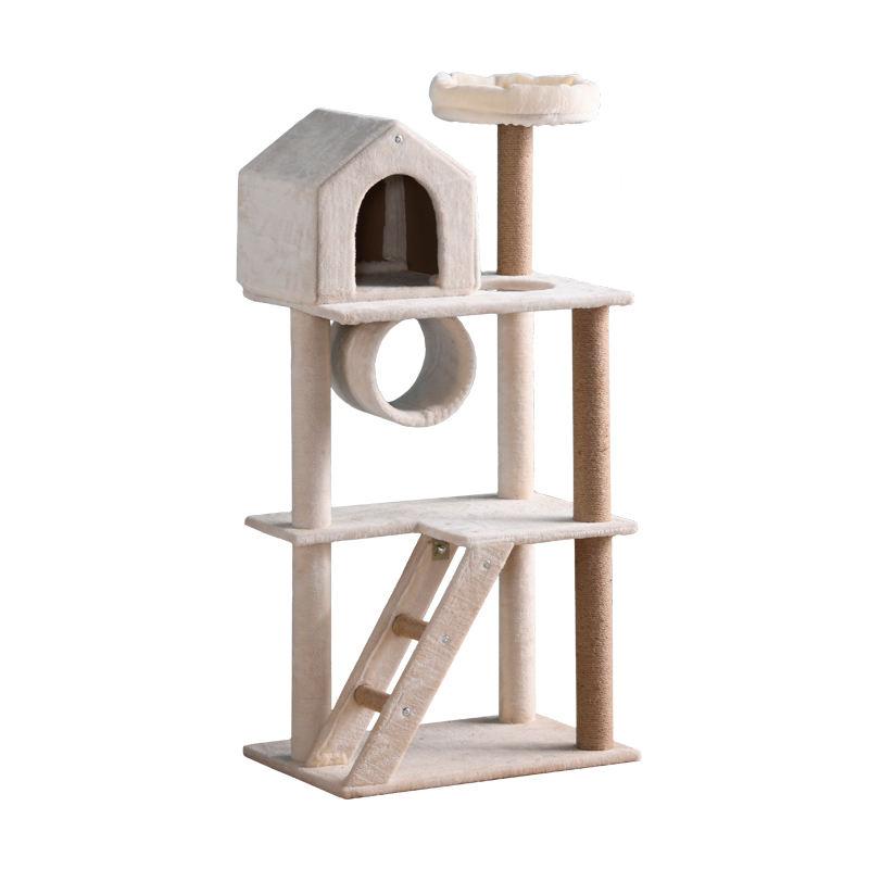 Brand New Modern House Condo Tower Wholesale Wood Big Cheap Cat Tree Designer