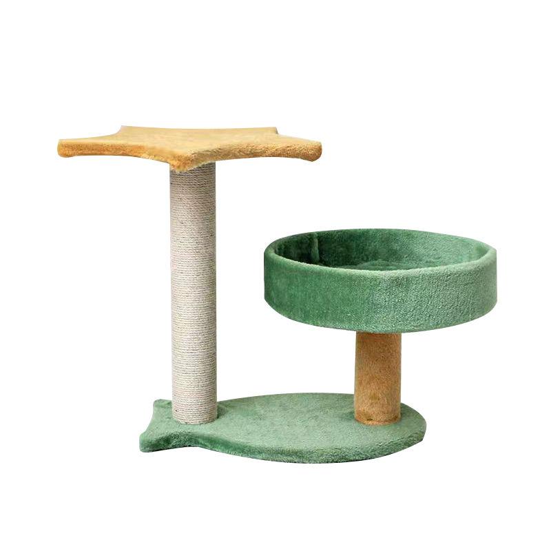 Best Selling Wholesale New Fashion Green Pet Cat Tree Cat Scratcher Ball Cat Climbing Tree