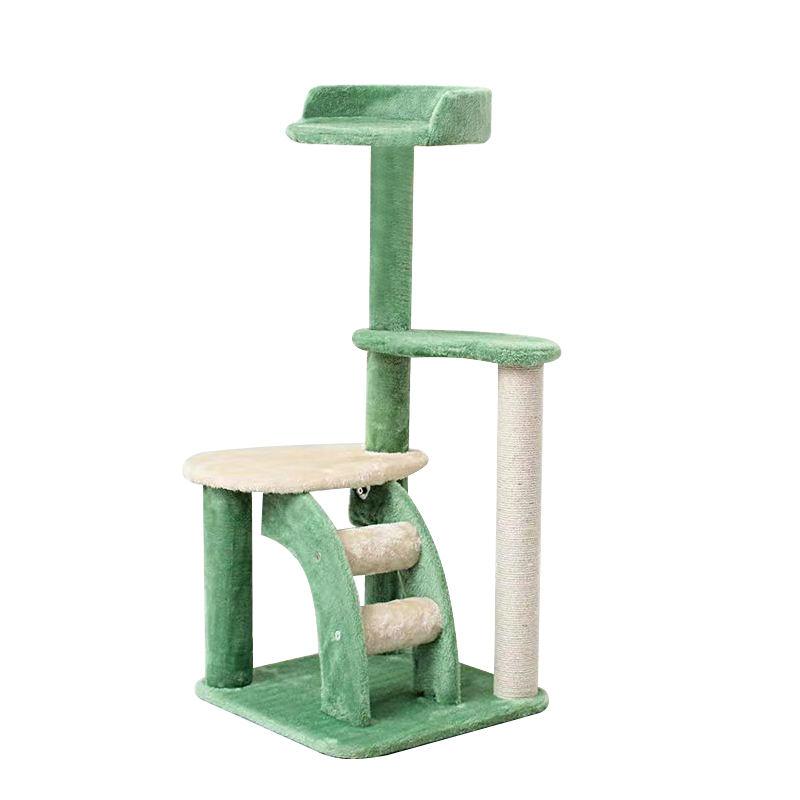 Best Selling Wholesale New Fashion Green Pet Cat Tree Cat Scratcher Ball Cat Climbing Tree