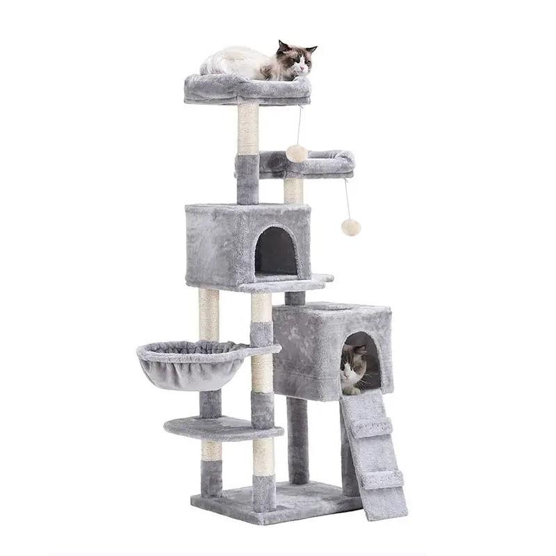 Wholesale Pet Toy Luxury Large Cat Tree Tower Houses Climbing Pet Cat Tree