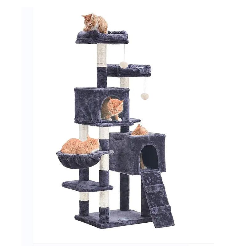 Wholesale Pet Toy Luxury Large Cat Tree Tower Houses Climbing Pet Cat Tree