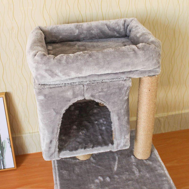 The Most Popular Cat Climbing Frame Customized Wood Cat Tree Grey Tree Climbing Cat Climbing Frame