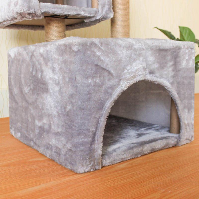 The Most Popular Cat Climbing Frame Customized Wood Cat Tree Grey Tree Climbing Cat Climbing Frame