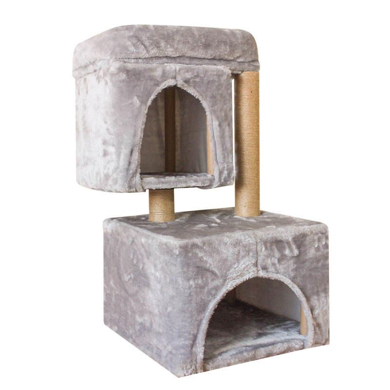 The Most Popular Cat Climbing Frame Customized Wood Cat Tree Grey Tree Climbing Cat Climbing Frame