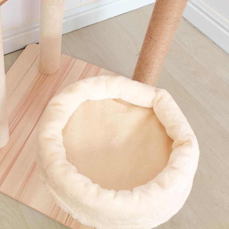 Wholesale Modern Climbing Scratch Pet Scratcher Wood Condo Furniture Tower Cat Tree