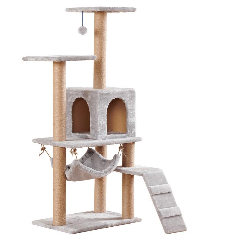 Factory Direct Best Selling Basic Cat Trees Hammock Condo Supply Cat Tower Tree With Cat Scratching Posts Stand House