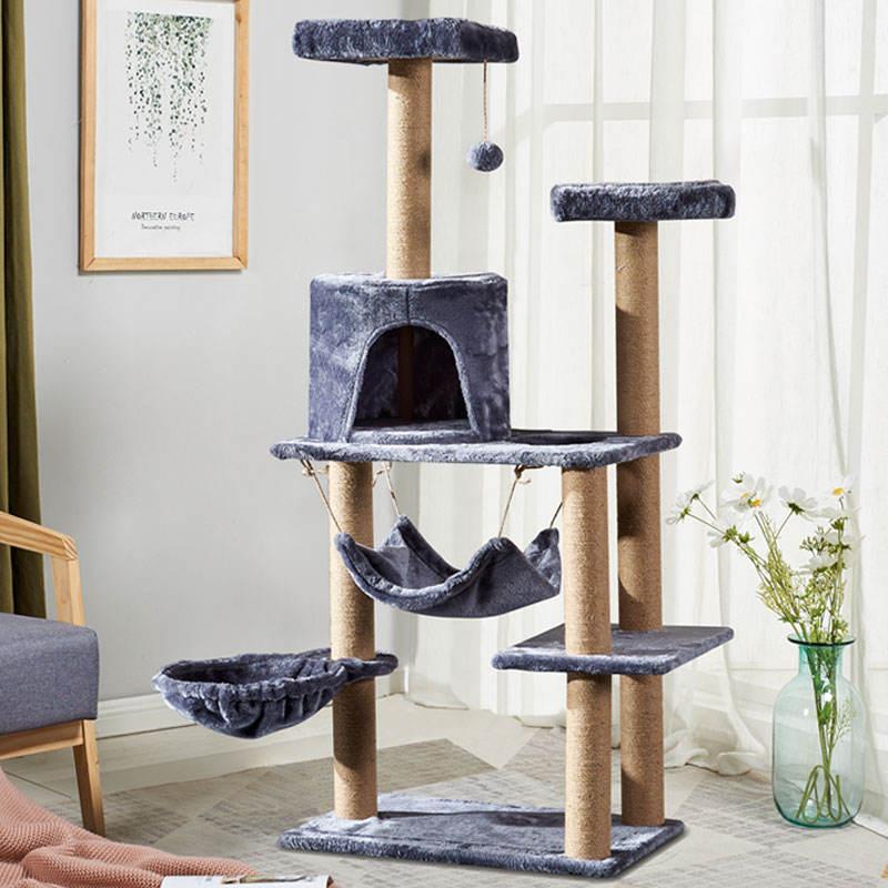 Hot Selling High Quality Pet Accessories Cat Tree Multipurpose Five Layer Cat Tree For Cat Play