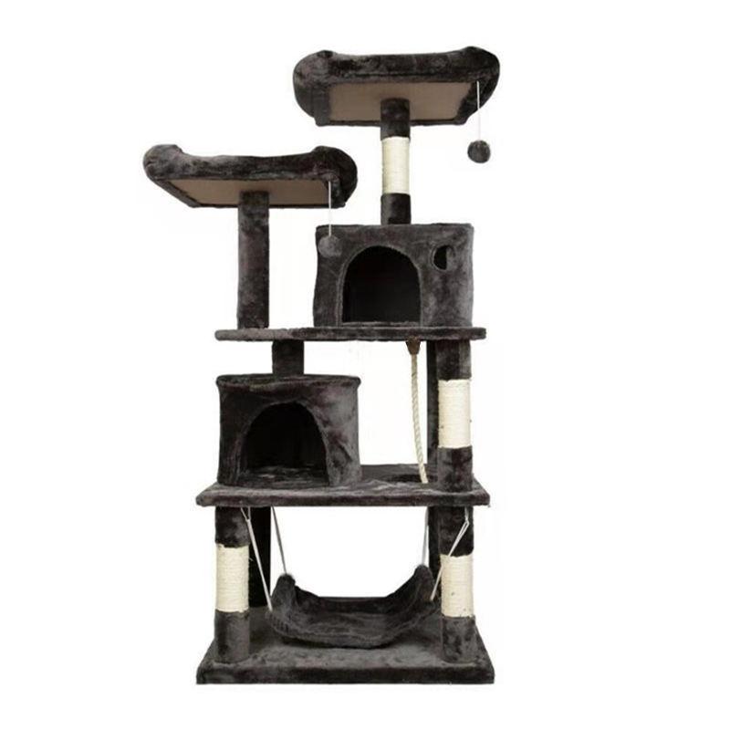 Hot Selling Large Size Wooden Pet Scratcher House Tower Condo Cat Tree