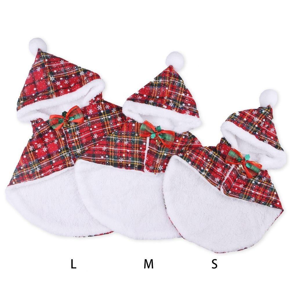 Christmas Pet Cloth 2023 Fashion Adjustable Christmas Pet Clothes High Quality Cheap Dog Cape With Best Quality