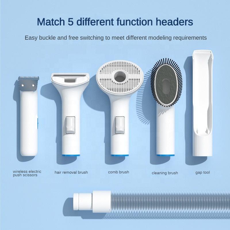 Professional Pet Hairs Grooming Vacuum 5pcs Kit Accessories Brushes Dog Cat Vacuum Cleaner For Pet Grooming And Vacuum Cleaner