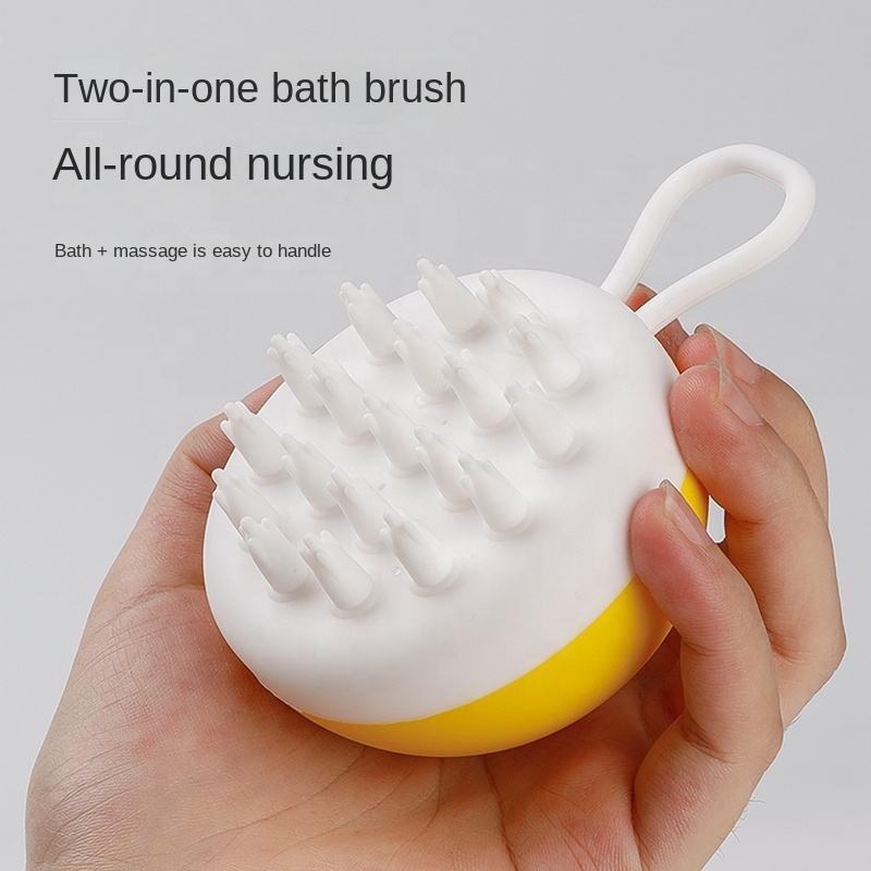 Hot Installed Shower Gel Liquid Shampoo Pet Brush Cat Dog Silicone Pet Bath Brush Pet Supplies