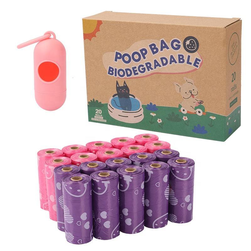 Eco Friendly Products 2023 Plastic Pet Waste Poo Bag Guaranteed Leak Proof Disposable Biodegradable Thick Dog Poop Bags