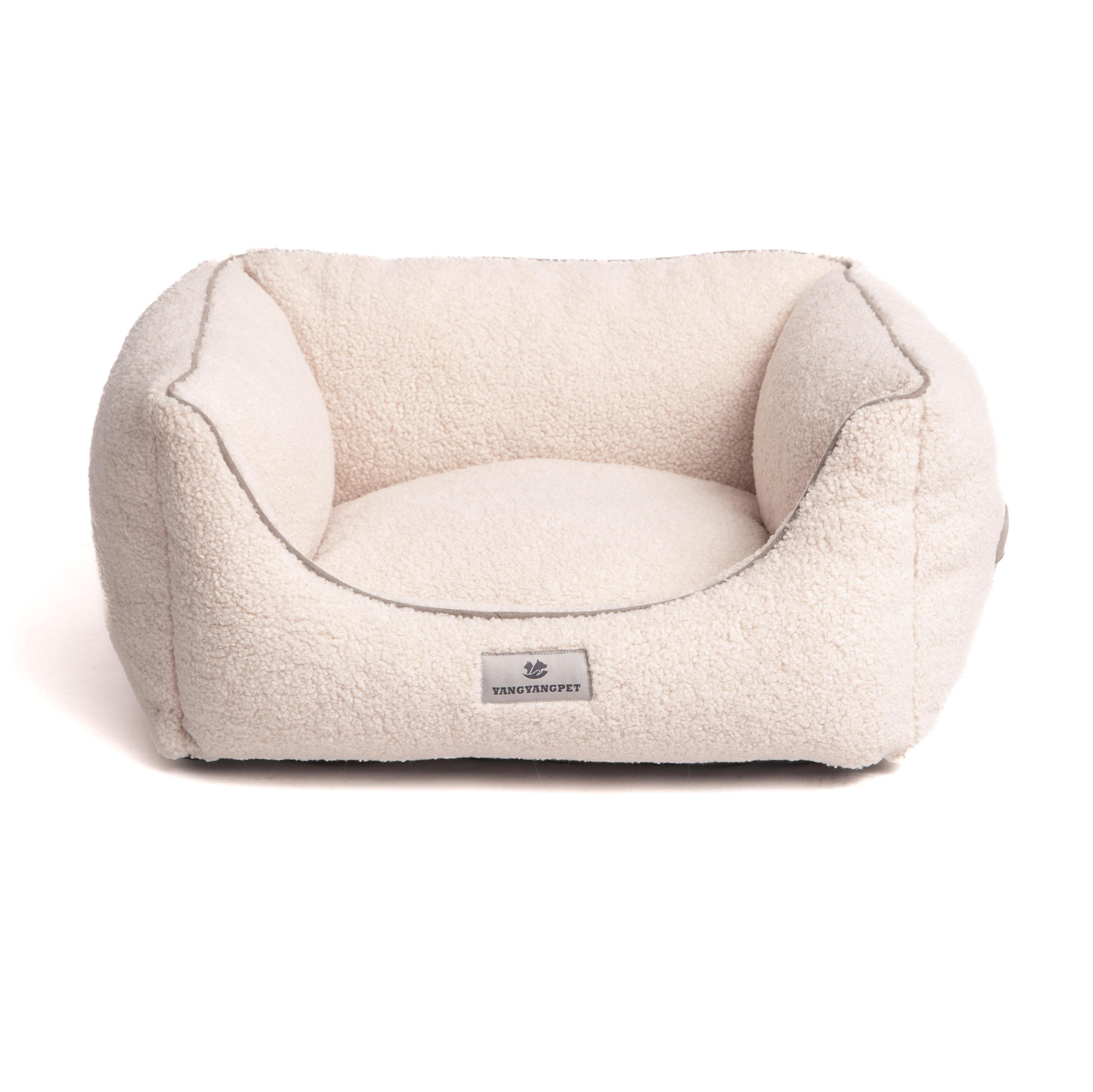 pet Dog Bed Round Plush Dog Bed Doughnut Dog Bed